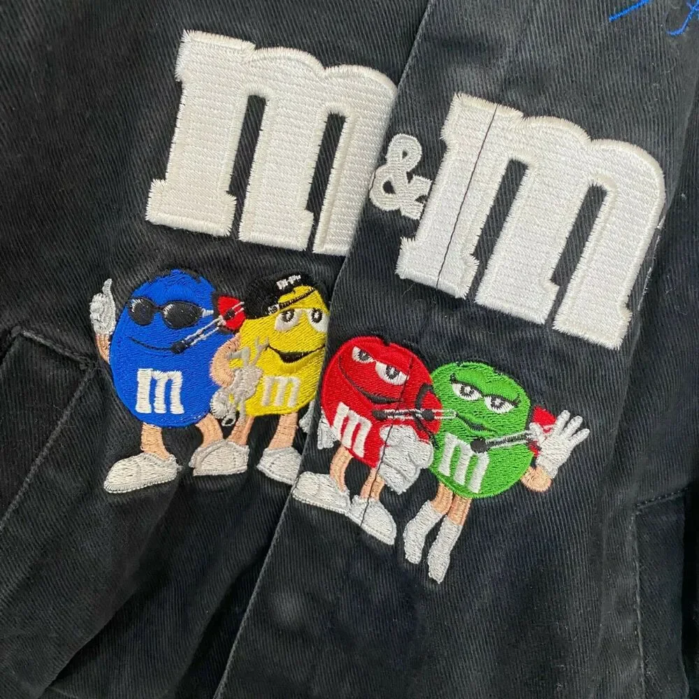 Vintage Nascar Ken Schrader #36 M&M's Racing Team Jacket JH Design Youth Medium